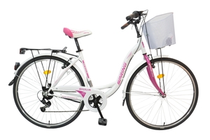 SPRING gradski bicikl Giulia 2832 28", bijelo/rozi