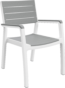 KETER vrtna stolica Harmony, bijelo/siva