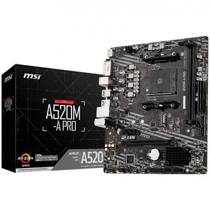 Matična ploča MSI A520M-A PRO, AMD A520, AM4, mATX