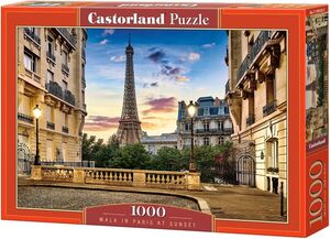 Puzzle 1000 kom - Zalazak sunca u Parizu