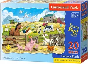 Puzzle 20 kom - Maxi Životinje na farmi