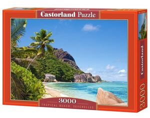 Puzzle 3000 kom - Tropska plaža, Seychelles