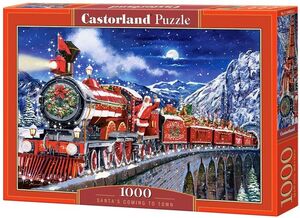 Puzzle 1000 kom - Djed Mraz dolazi u grad