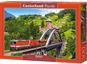 Puzzle 500 kom - Vlak na mostu