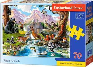 Puzzle 70 kom - Šumske životinje