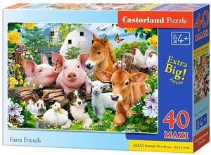 Puzzle 40 kom - Maxi Prijatelji s farme