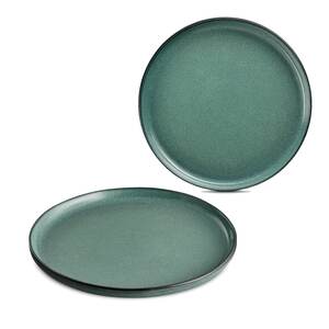 Mehrzer set plitkih tanjura Art Ceramics, 26 cm, 2/1, zeleni