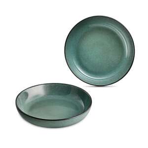Mehrzer set dubokih tanjura Art Ceramics, 22 cm, 2/1, zeleni