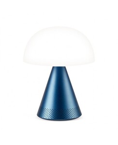 LEXON prijenosna LED svjetiljka i bluetooth zvučnik Mina L Audio, plava