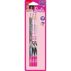 Grafitna olovka, Maped, Barbie, HB, 6/1