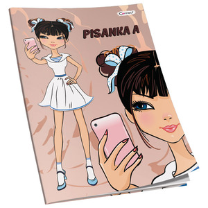 Pisanka A Connect Girl+ Soft, B5 linije, 24 listova, meki uvez