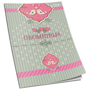 Bilježnica Premium Connect Girl, B5 geometrija, 16 listova, meki uvez