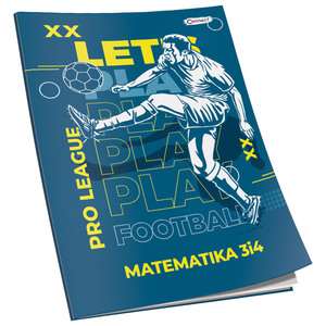 Pisanka matematika za 3 i 4 razred Premium Connect Boy, B5 kvadratići, 48  lista, meki uvez
