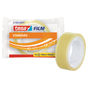 Traka ljepljiva, Tesa, 15 mm/10 m, Tesafilm, prozirna