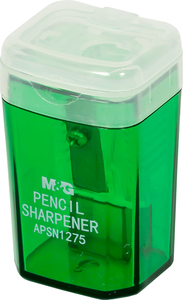 Šiljilo, M&G, 1 rupa sa spremnikom, zelena
