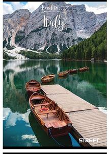 Bilježnica Street TRAVEL TO, A4 linije, 54 lista, meki uvez