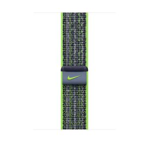 Apple zamjenski remen za Apple Watch 45mm - Bright Green/Blue Nike Sport Loop