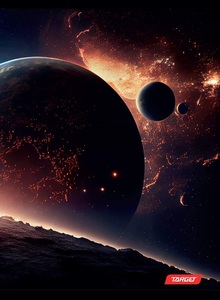 Bilježnica, Target Space, A4, geometrija, 52 lista, meki uvez