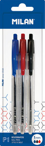 Olovka kemijska, MILAN, P1, 3 boje blister