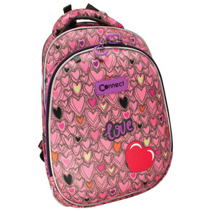 Školski ruksak, anatomski, Connect, XT Pink Love