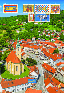 Bilježnica Postcard, A4 kvadratići, 40 listova, meki uvez