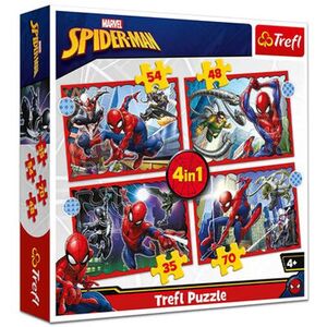 Trefl puzzle Spiderman, 4u1 (35,48,54,70) 34384