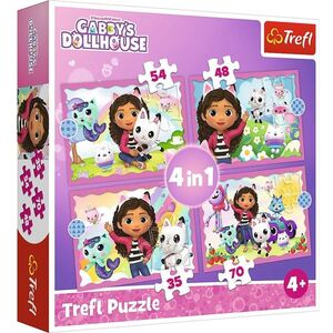 Trefl puzzle Gabby's Dollhouse 4u1 34620