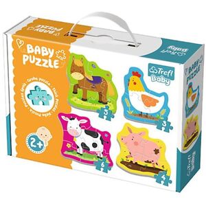 Trefl baby puzzle životinje na farmi (3,4,5,6) 36070