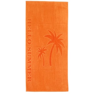 Ručnik za plažu Essenza bath palma, 85 x 180 cm, narančasti
