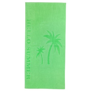 Ručnik za plažu Essenza bath palma, 85 x 180 cm, zelena