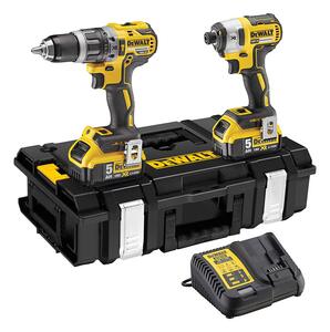 DEWALT akumulatorski set bušilica DCD796 + udarni odvijač DCF887, 2 akumulatora, punjač, kofer - DCK266P2