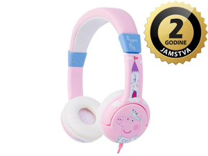 OTL žičane slušalice Peppa Pig Princess, roze PP0417D