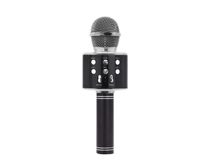 MANTA bežični mikrofon sa zvučnikom i karaoke funkcijom, crni MIC12-BK