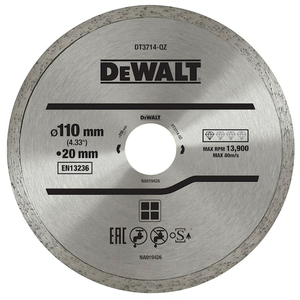 DEWALT dijamantna rezna ploča 110x1.6x5mm - DT3714-QZ