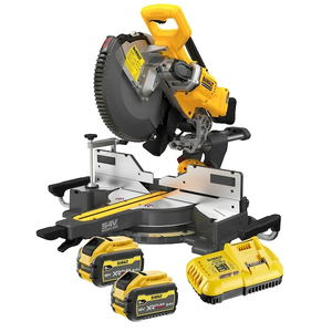 DEWALT akumulatorska potezna pila 305 mm 54V 2x9Ah, punjač i list - DCS781X2-QW