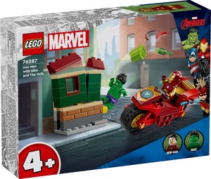 LEGO Marvel Iron Man na motociklu i Hulk 76287