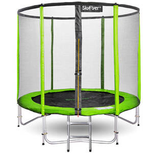 Skyflyer trampolin Ring 2u1 sa zaštitnom mrežom, 180 cm, zeleni