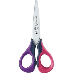 Školske škare sensoft za ljevoruke, Maped, 13cm, roze
