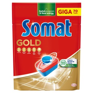 Somat Gold tablete za strojno pranje posuđa, 70 kom