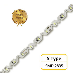 X-LIGHT LED traka S-type SMD2835 60 LED/m, 12W/m 24V hladna bijela IP-20  6000K, 1m