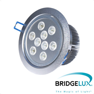 X-LIGHT ugradbena LED lampa, 9x1W, topla bijela 3000K, dimabilna (Bridgelux led)