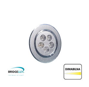 X-LIGHT ugradbena LED lampa,  5x1W, dimabilna, topla bijela 3000K (Bridgelux led)