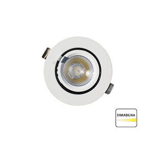 X-LIGHT ugradbena zakretna LED lampa, 7W, dimabilna, hladna bijela 6000K