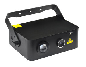 X-LIGHT laser Moon Star, 200mW R/G + 9W RGB LED