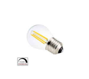 X-LIGHT Retro Filament LED žarulja G45 - E27 4W 2700K 360lm dimabilna topla bijela