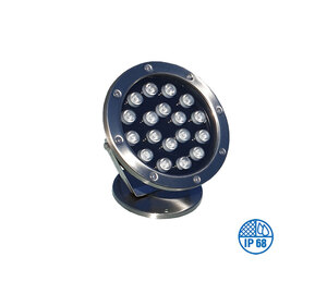 X-LIGHT podvodna LED lampa, 18W, RGB, s nosačem, IP-68