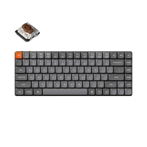 Keychron K3 Max, bežična, mehanička tipkovnica, Gateron Brown low profile, crna