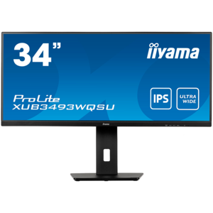 IIYAMA monitor XUB3493WQSU-B5, 34", IPS, UWQHD, 75Hz, 4ms, HDMI, DP, zvučnici