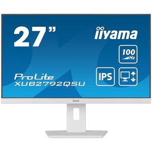 IIYAMA monitor XUB2792QSU-W6, 27", IPS, QHD, 100Hz, 0.4ms, HDMI, DP, zvučnici