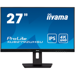 IIYAMA monitor XUB2792UHSU-B5, 27", IPS, UHD, 60Hz, 4ms, HDMI, DP, DVI, zvučnici